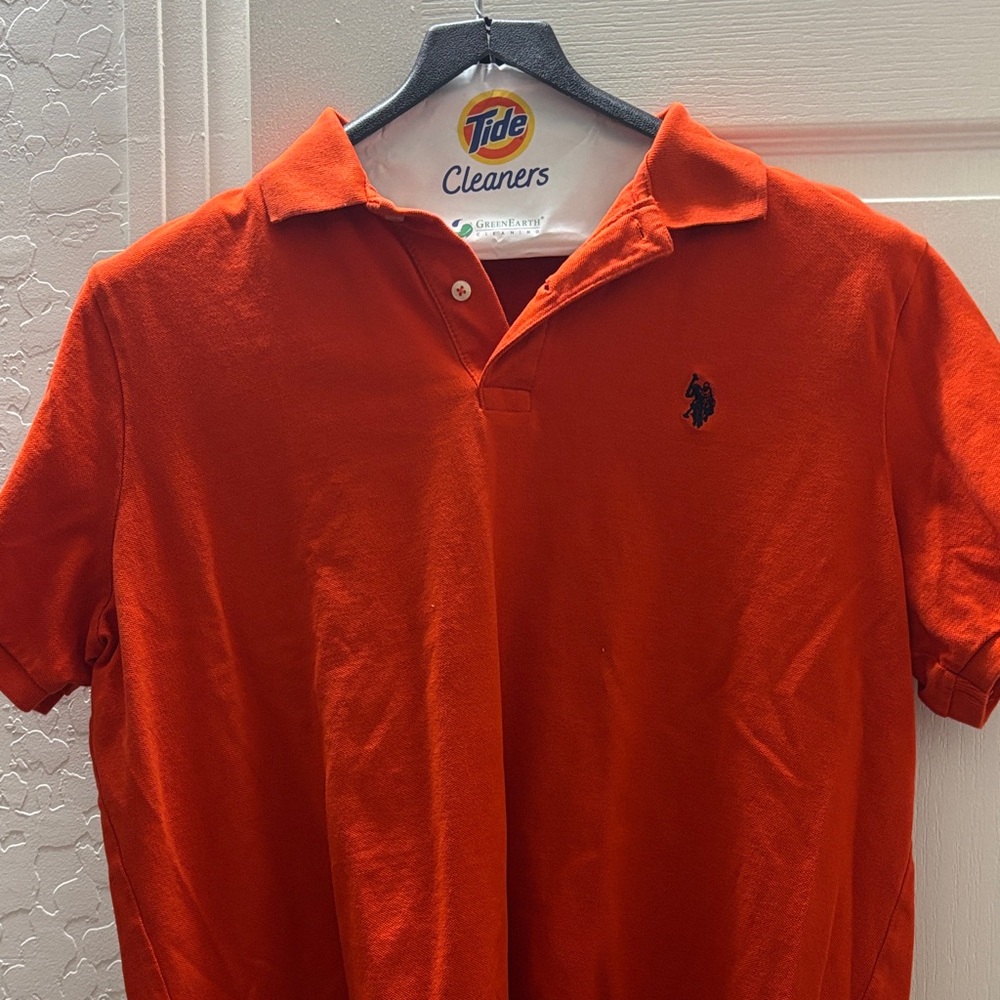 U.S. Polo Assn. Vibrant Orange Polo Shirt